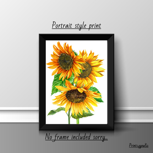 Sonnenblume druck poster - druck,