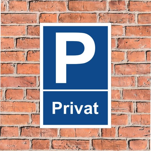 Schild parkplatz privat - schild,