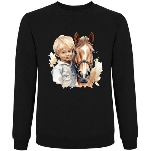 Sweatshirt schwarz pferde - sweatshirt,
