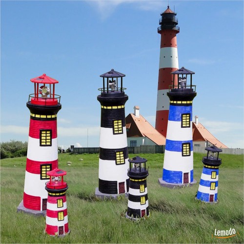 Gartendeko leuchtturm mit - gartendeko,