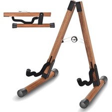 Gitarrenständer, Holz Gitarrenständer für Akustikgitarre, E-Gitarre und Bass,...