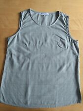 ♥ Damentop * Leinentop * Sommer * grau * kariert * „Accanto Per Donna“ * Gr. 38 