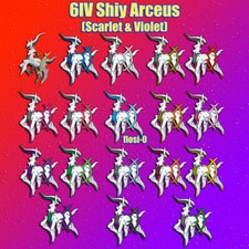 6IV Shiny Arceus All Types