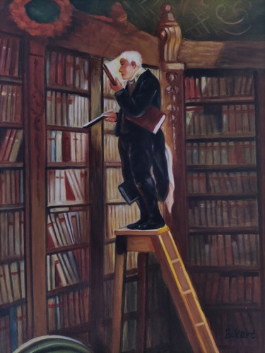 ölgemälde 30x40 spitzweg - Ölgemälde, der