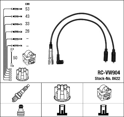 Ngk 8622 ignition - ignition, kit