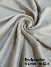 Spannbettlaken Fleece Grau