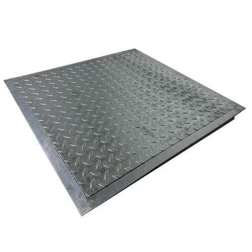 Schachtdeckel mit rahmen - mit,