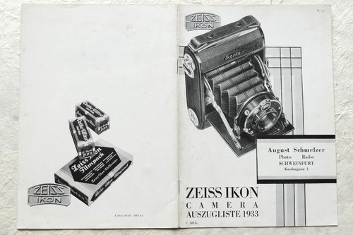Zeiss ikon kamera katalog - ikon,