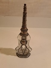 ANTIK Parfum FLAKON Orientalisch mit GEWINDE / Versilbert