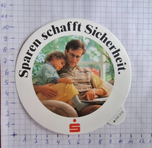 Aufkleber sticker sparkasse - aufkleber,