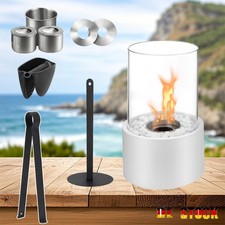 Tischkamin Edelstahl Bio Ethanol Feuerstelle Tischfeuer Zimmerkamin Deko Garten