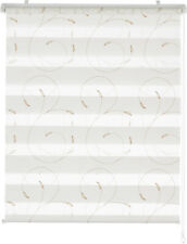 Duo Rollo weiß mit Stickerei Klemmfix Doppelrollo Klemmrollo "Clara" ab 40 cm