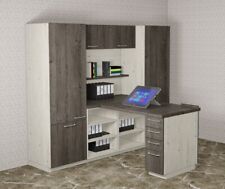 Schreibtisch + Schränke