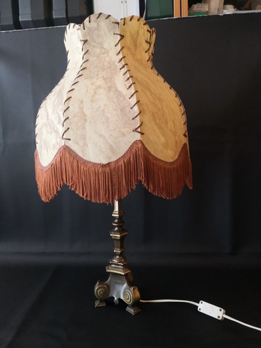 Bronze tischlampe 70er - tischlampe,