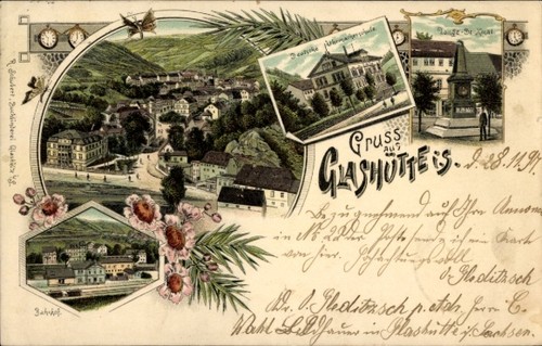 Litho glashütte sachsen - glashütte,