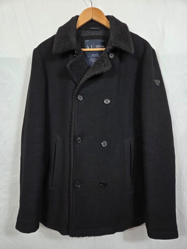 Armani jeans mantel aus wolle - armani,