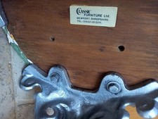 Klassischer Möbelhocker Schwergusseisen Elegant Silber Beine Retro Pub Sitzstuhl