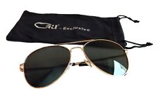 Pilotenbrille Sonnenbrille Gold Grün Fliegerbrille Brille Pornobrille