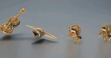 Lot 5 Vintage Broschen Gold