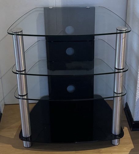 Fernsehtisch - , (glas/metall)