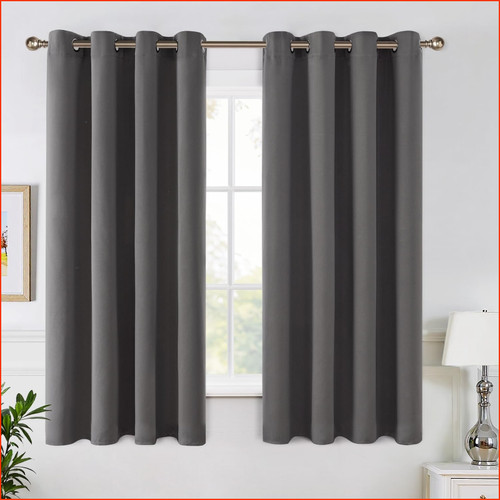 Vorhang blickdicht grau 175 - grau,