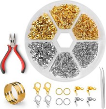 600 Schachtel Kettenverschluss Armband Verschluss Set Metall Schmuck Verschlüsse