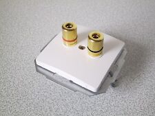 KOPP Lautsprecherdose 2x Banane PARIS HK05 OBJEKT 2005 arktis-weiss UP Unterputz