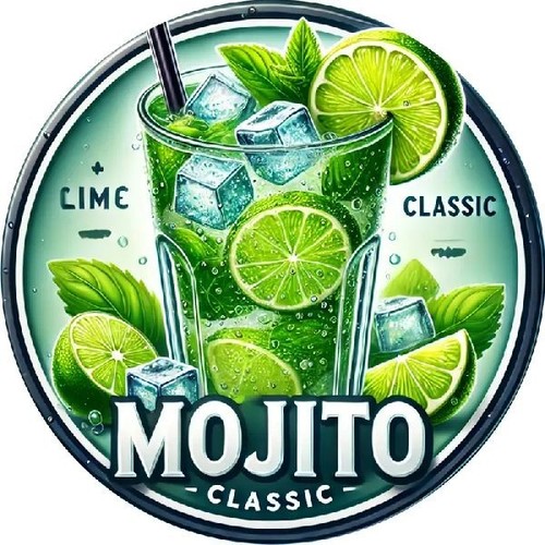 Blechschild rund mojito - rund,