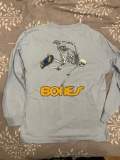 Powell Peralta Bones longsleeve Shirt Skate 80s Tony Hawk Santa Cruz Skateboard