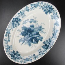 Villeroy & Boch Dresden Steingut Platte Dekor Brombeere Jugendstil um 1900 V&B #