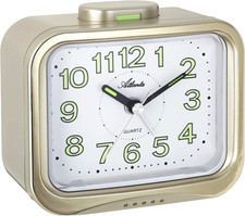 ATLANTA Top-Marke Quarz Wecker Analog lautes Glockensignal 1940/ Trendig & Chic