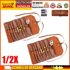 1/2x Leder Werkzeugrolle
