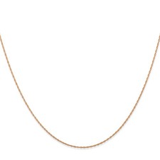 10K Rose Gold Cable Chain