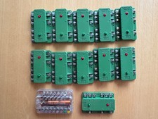 Konvolut 11 Fleischmann Relais 6956 und 4 Minitrix Verteilerplatten 56656200