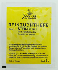 JOENOS KITZINGER WEINHEFE TROCKENHEFE REINZUCHTHEFE - Steinberg -für 10-50l Wein