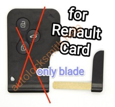 Klinge Notfall für Renault Espace Megan Smartcard 3 Tasten