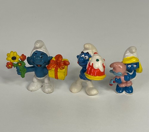 Vintage schlümpfe - 3x,