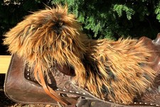 Lammfell Sattelbezug