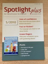 SPOTLIGHT PLUS Englisch-Sprachtrainer 5/2010 - UK ELECTIONS, BOOKS, GARDENING