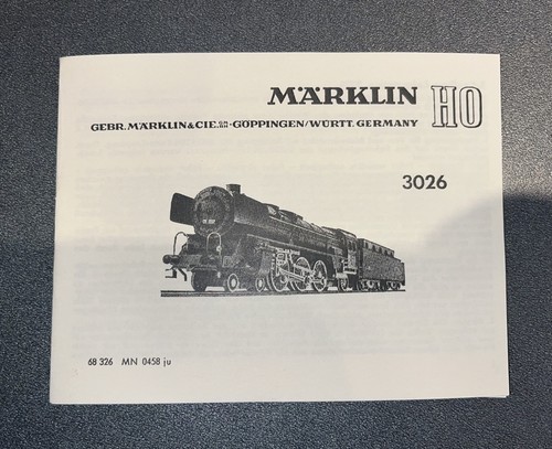 Für märklin 3026 anleitung - für,