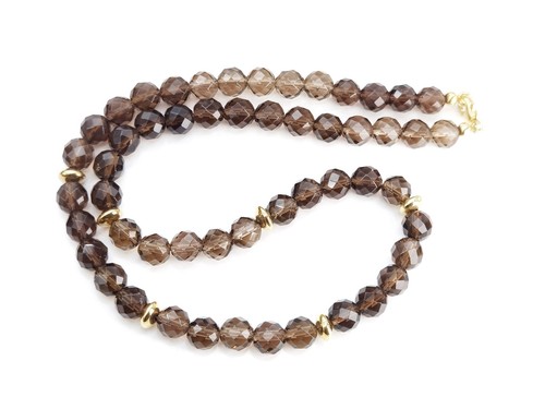 Elegante rauchquarz kette mit - kette,