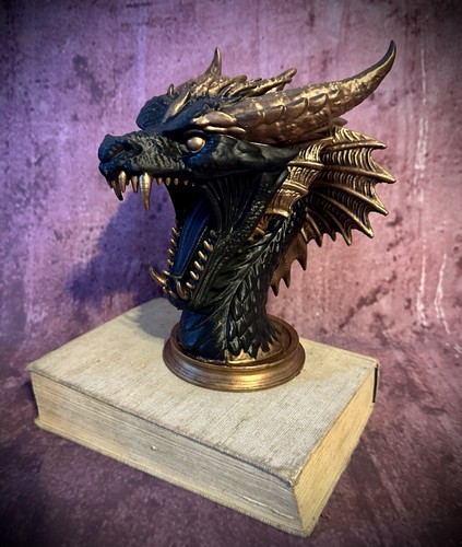 Druck bronze drachen büste - 3d,