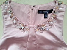 COAST Cocktail-/Partykleid, blass rosa, glänzend, festlich, Gr. UK 6 / DE 32