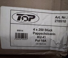 1000 Pappschalen Imbiss