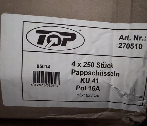 1000 pappschalen imbiss - 1000,
