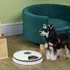 PawHut Futterautomat mit 6 Fächern für Katzen Hunde Haustiere automatisch