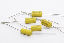 5x Vintage Folien-Kondensator 820 pF / 500 V / 5%, Capacitor for Tube Amps, NOS