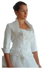 BRAUTJACKE BOLERO SATIN