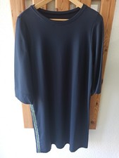 Backstage - Damen-Kleid - dunkelblau, grüne Streifen seitlich - Größe 40