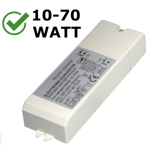 Halogen trafo 70w - halogen, 10-70w